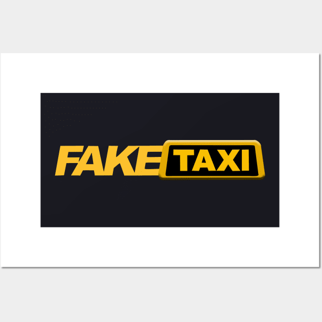 Fake Taxi Wall Art by arashbeathew